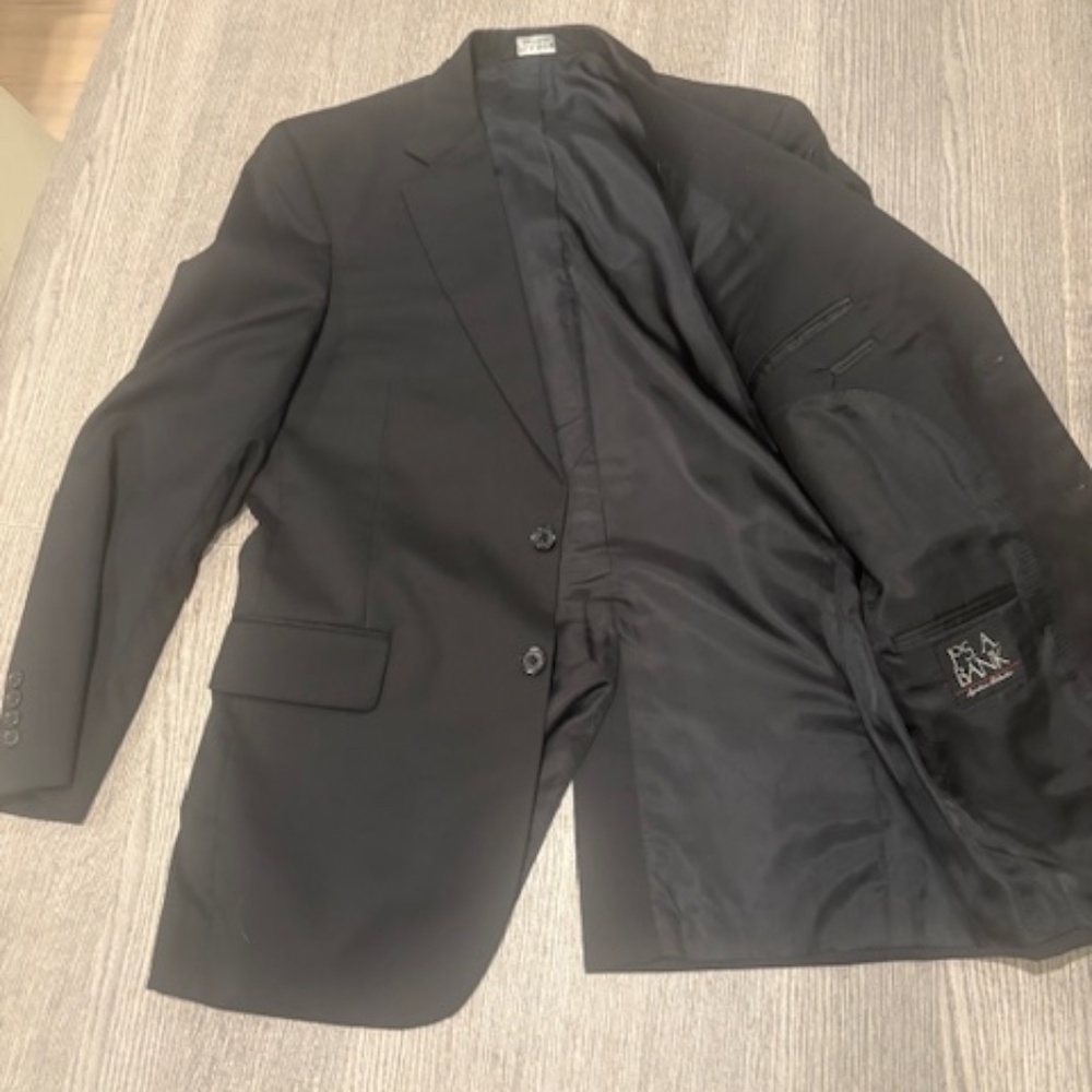 Men's Suit - Black - 39R